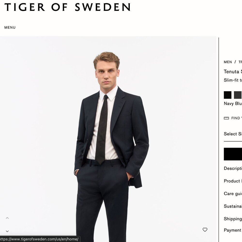 Tiger of Sweden | Tenuta Slim-Fit Trousers Slim-fit trousers in stretchy Italian